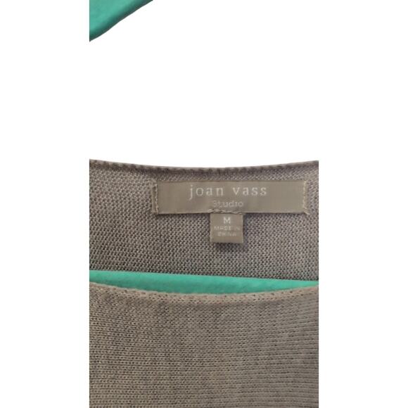 Joan Vass Tan Tunic Sweater | Size M | Classic & Cozy - Picture 3 of 4